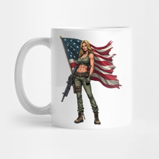 Female Soldier Mug